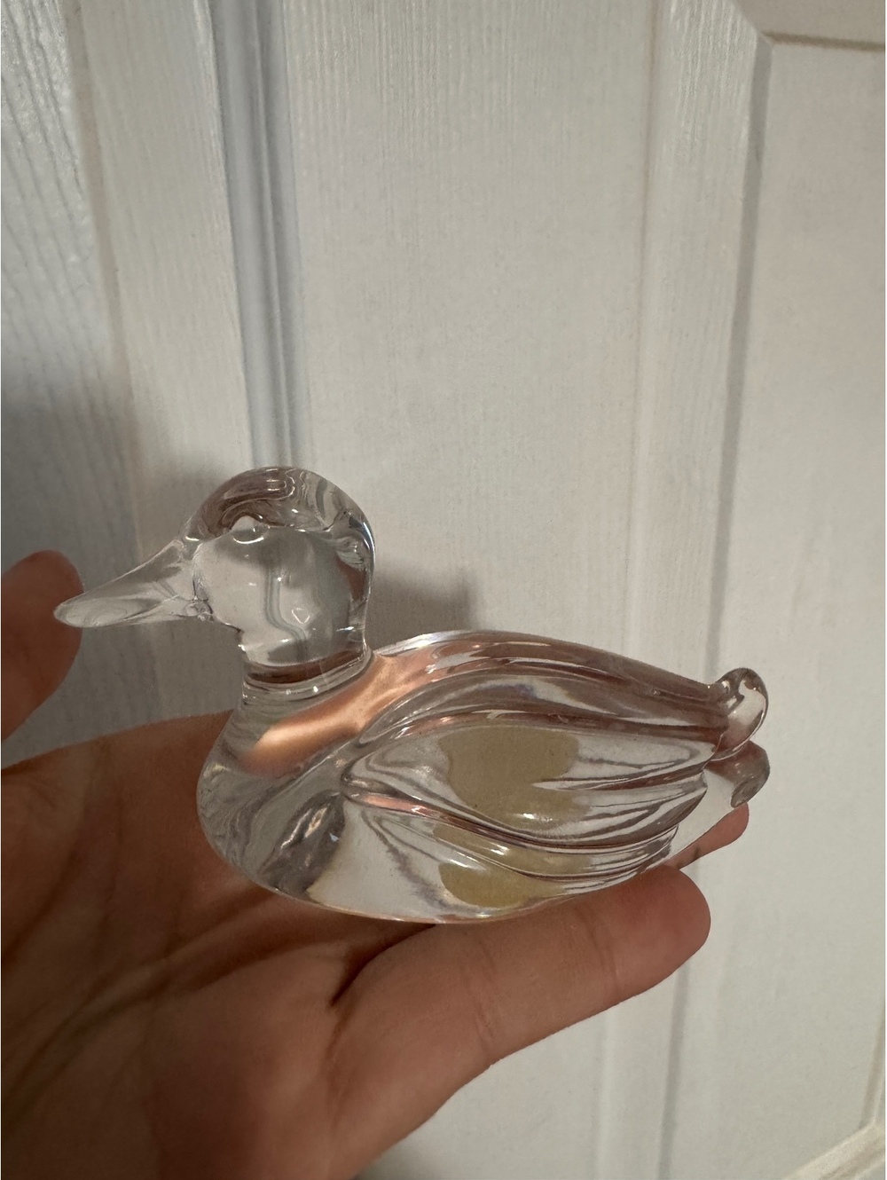 Princess House Lead Crystal Glass Duck Figurine